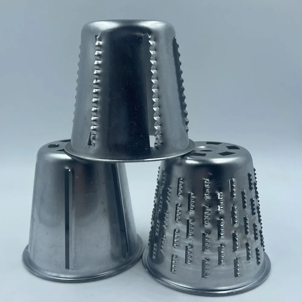 Lot/3 Vintage Saladmaster Food Processor Replacement Blades Cones